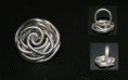 Anillo estaño con base esmalte (flor)